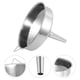 thumbnail image 4 of Embudo de acero inoxidable Embudos de cocina para llenar botellas Embudo grande de metal de grado alimenticio para uso en la cocina Embudo para botellas para líquidos, 4 of 8