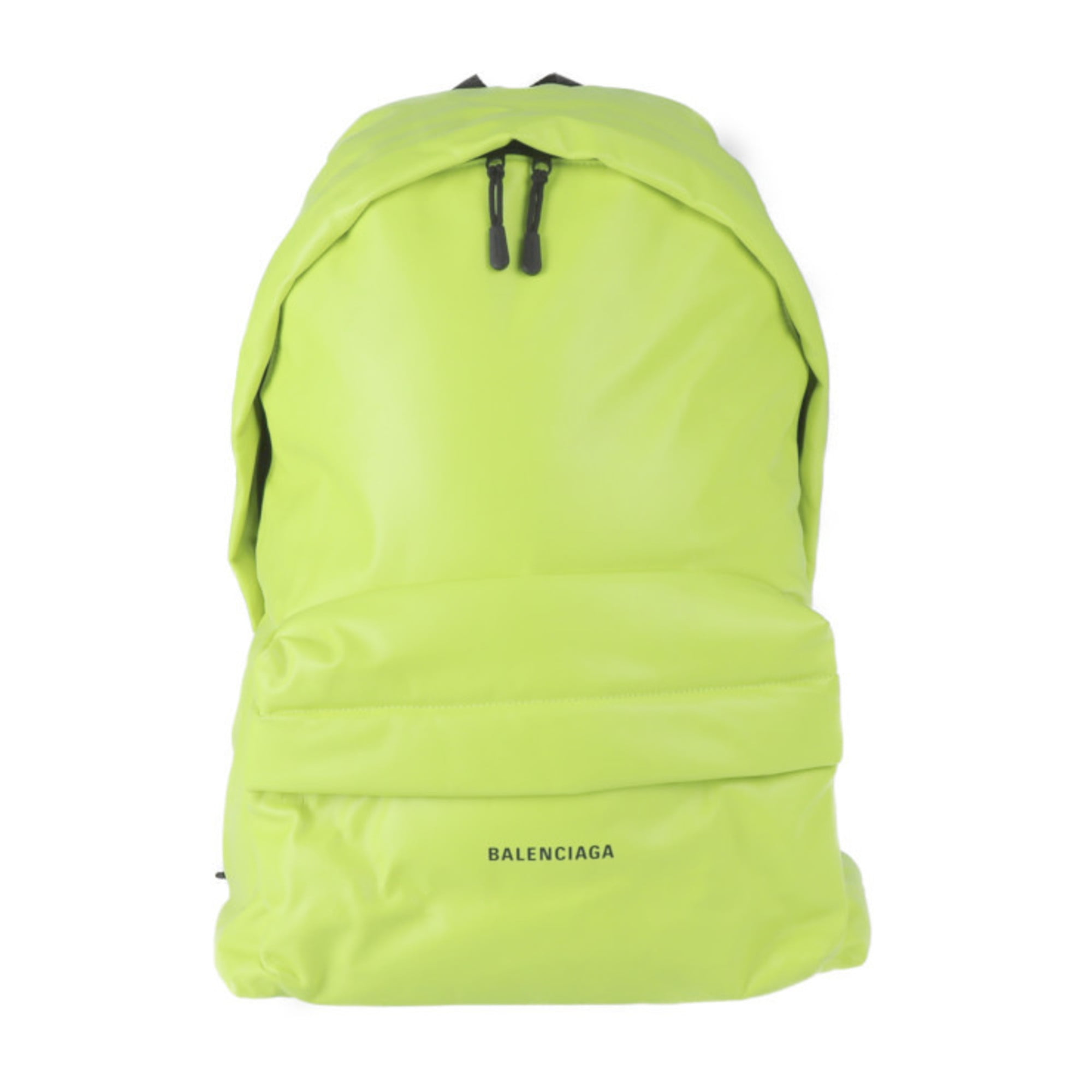 Authenticated Used BALENCIAGA Balenciaga PUFFY rucksack daypack 695516 calfskin 97 polyester 3