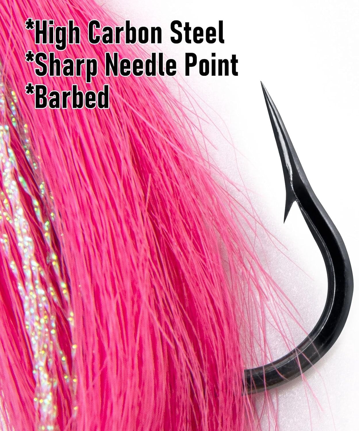 3 Pack Bucktail Jig Lure Hair Jig Saltwater Freshwater Lures Surf Fishing Bass Flounder Striper Bluefish Halibut Redfish