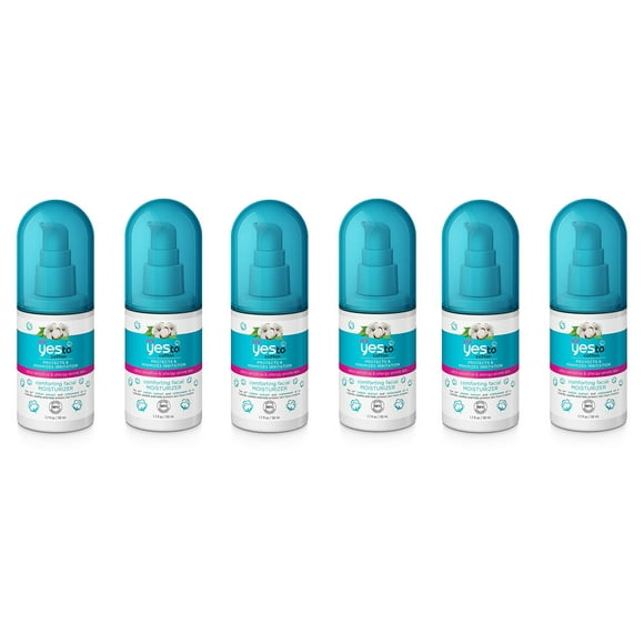 Yes To Cotton Protects and Minimizes Irriation for Ultra Sensitive and Allergy Prone Skin Comforting Facial Moisturizer, 1.7 Oz (Pack of 6)