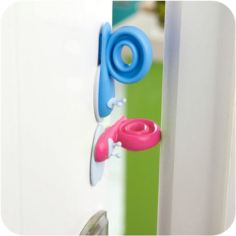 Plastic Baby Safety Door Stopper Protector kids Safe Snail Shape Door Stop*~* 