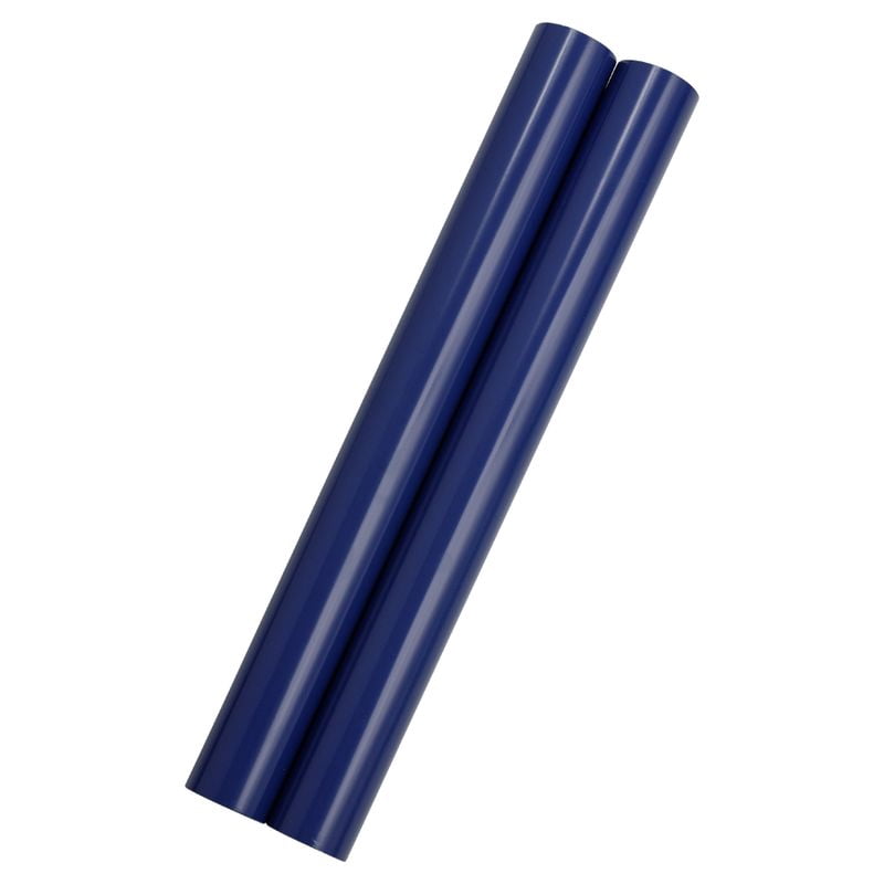 JAM Paper Glossy Wrapping Paper, 52.6 Sq ft Total (17 in x 18 Ft Each), Royal Blue, 2 Rolls