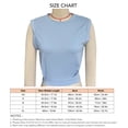thumbnail image 3 of Blusa sin mangas con cuello redondo, cuello redondo, color liso, dobladillo elástico, blusa sin mangas para mujer, dama, azul claro M, 3 of 3