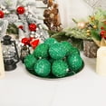 thumbnail image 3 of YingYouFu Glitter Ornaments, 12-Pack 8Cm Christmas Balls, Shiny Tree Decorations, Party Hanging s, Sparkling Holiday Display, Green, 3 of 6
