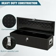 thumbnail image 3 of Truck Bed Tool Box Heavy Duty Aluminum With Sliding Shelf, Diamond Plate Toolbox for Pick Up Truck Rv Trailer, Trailer Toolbox Storage With Side Handle, Lock and Keys, 40x13x10 inch, 3 of 7