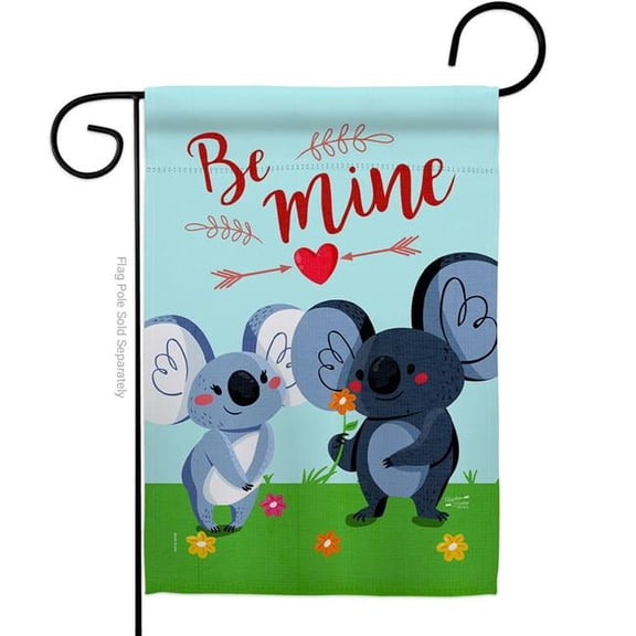 Angeleno Heritage G135394-BO 13 x 18.5 in. Koala Couples Garden Flag with Spring Valentines Double-Sided Decorative Vertical House Decoration Banner Yard Gift