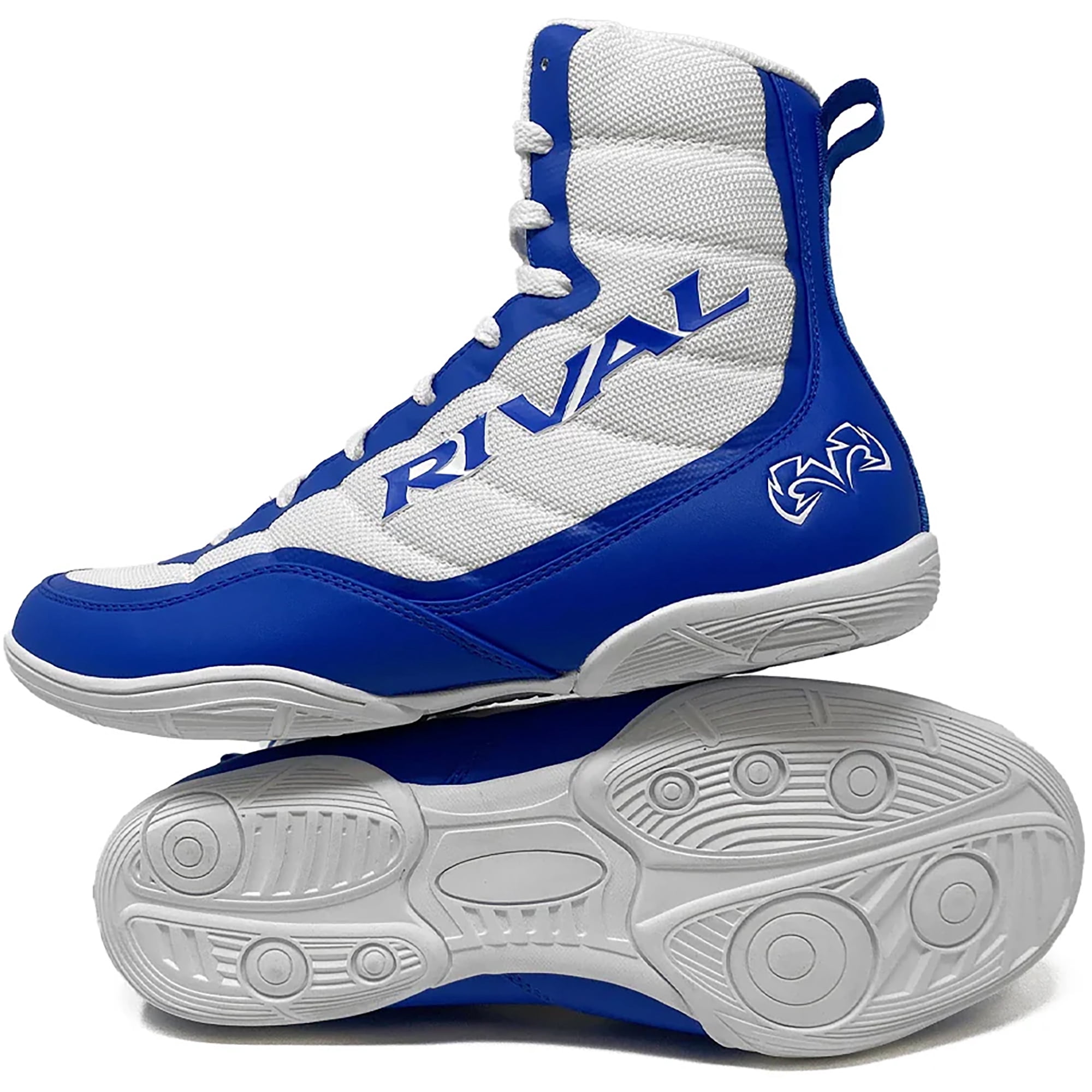 Rival Boxing RSX-Prospect Mid-Top Boxing Boots - 11 - White/Blue