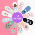 thumbnail image 2 of Calcetines Algodón Tobitin Tines De Mujer Animalitos 12pzs, 2 of 8