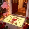 thumbnail image 4 of 2Pcs Valentine'S Day Heart Envelope Design Soft Area Rug For Bedroom Living Room Floor Mat Valentine'S Day Decorations Carpet 20"X 31.5", 4 of 7