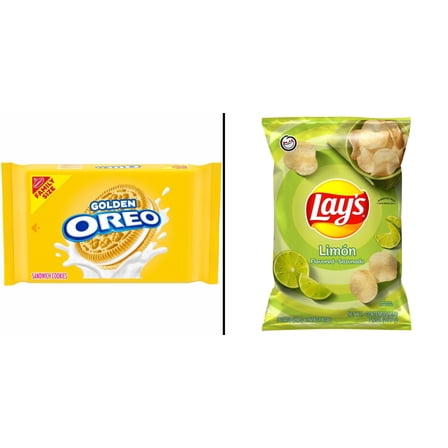OREO Golden Sandwich Cookies 18.12 oz & Lay's Limon Potato Chips 7.75 oz