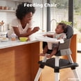 thumbnail image 4 of AILEEKISS 8-in-1 Baby High Chair, Toddler Booster Seat with Dishwasher-Safe Tray, Dark Grey, 4 of 12