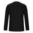 thumbnail image 4 of GuangCheng Mens Textured Knit Tops Casual Stretch Ribbed Long Sleeve Warm Fall Blouses Shirts, 4 of 6