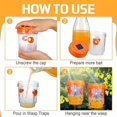 thumbnail image 3 of 2 Pack Wasp Traps Solar Powered Bee Baits with UV LED Light Outdoor Hanging Fly Traps Reusable Hornet Trap Hornet Traps Wasp Killer for Indoor Outdoor Patio Garden Home, 3 of 6