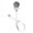White, variant on Quilted Crystal Pacifier Clip with Solid Ribbon, Earthy Colors
