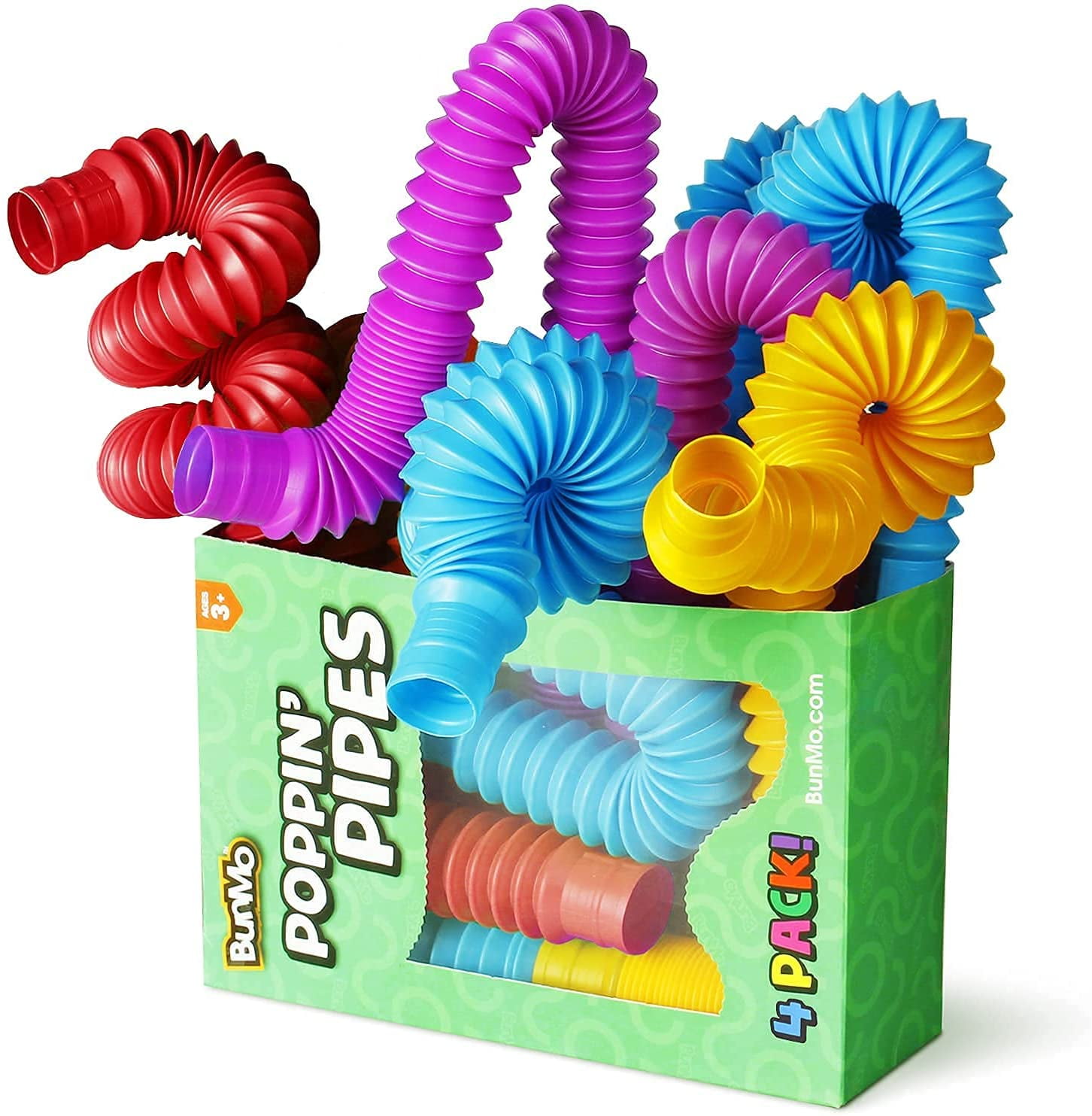 BunMo Pop Tubes Sensory Toys Fine Motor Skills Toddler Toys Fidget Toys for 
