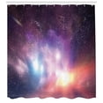 thumbnail image 3 of Ambesonne Galaxy Shower Curtain, Cosmos Universe Space, 69"Wx84"L, Purple Coral Pale Blue, 3 of 3