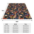 thumbnail image 3 of Pofeuu Orchids Flowers Print Ultra-Soft Micro Fleece Blanket,for Bed Or Sofa,All Season Throw Blankets Flannel Blanket-80"x60", 3 of 7