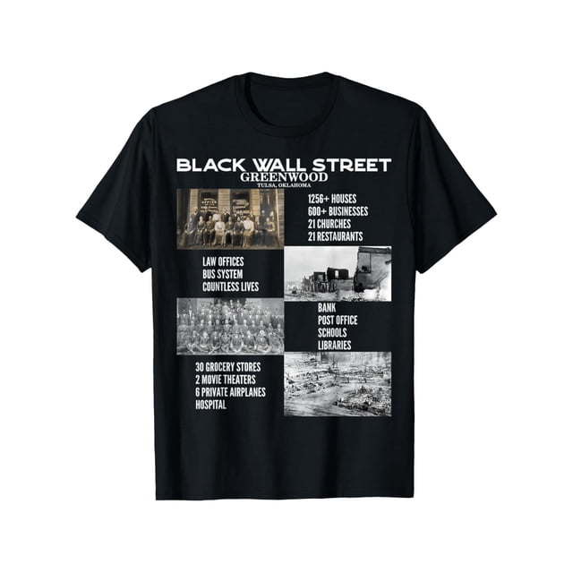 Camiseta negra vintage de Wall Street para el Mes de la Historia Negra