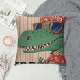 thumbnail image 2 of Qinduosi Pillow Covers Pillow Cover Yellow/Green Pillowcover Soft Double Side Print Sofa Linen Square Throw Pillowcovers, 2 of 5