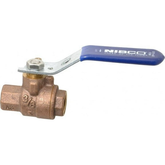 Nibco 3/8" FNPT Bronze Ball Valve Inline T5857066 3/8