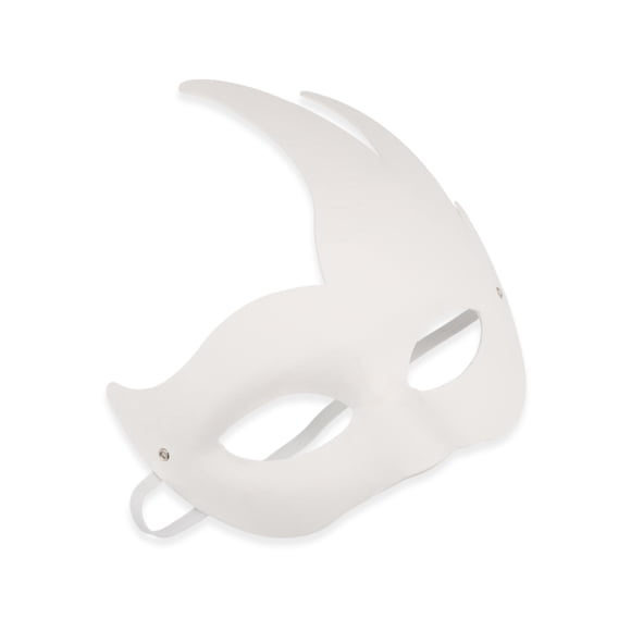 Unique Bargains 1 Pc Three-Pointed Party Mask White Pulp