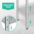 thumbnail image 4 of Bingirl Stainless Steel Table for Prep and Work 24 x 30 Inches Heavy Commercial Workstations Metal Kitchen Prep Table with Adjustable Undershelf for Restaurant Home and Hotel, 4 of 7