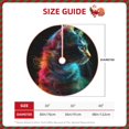 thumbnail image 2 of Fotbe Neon Spectrum Cat Portrait Pattern Christmas Tree Skirt, Tree Skirts Plush Christmas Decorations, Christmas Tree Skirts Xmas Decorations Holiday Party Decor-48", 2 of 6