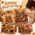 thumbnail image 2 of Autumn Pearl Painting Kit - DIY Autumn Harvest Pumpkin Pearl Diamond Art Kit, 2 of 9