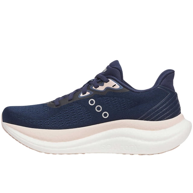 Zapatilla Saucony Triumph 23 para mujer, color azul marino/cameo, talla 5
