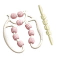 thumbnail image 3 of 2 rodillos de masaje, rodillo muscular, ejercicio, entrenamiento, herramienta multifuncional de masaje de piernas, abrazadera circular para muslos, blanco, 3 of 8
