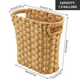 thumbnail image 4 of NiOffice Handwoven Wicker Wastebasket with Built-In Handles, Multifunctional Mini Trash Can and Organizer for Home & Office, Compact Design and Durable Construction with Fine Artisanal Craftsmanship, 4 of 10