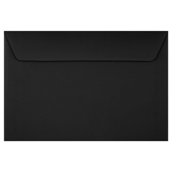 LUXPaper Sobres tipo folleto de 6 x 9 | Negro medianoche | 80 libras. Texto | 50 Cant.