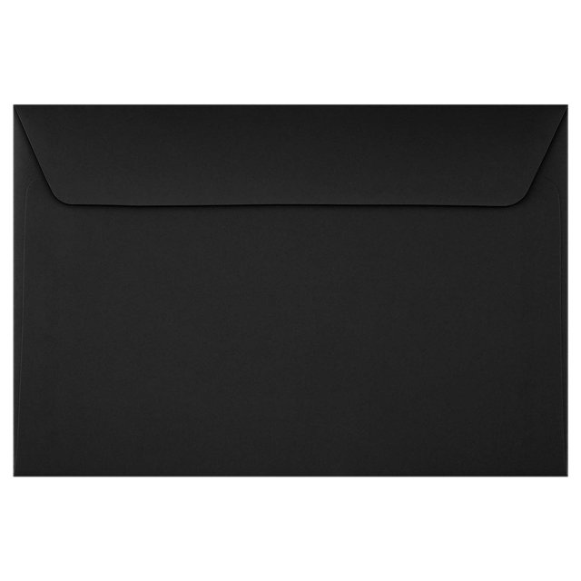LUXPaper Sobres tipo folleto de 6 x 9 | Negro medianoche | 80 libras. Texto | 50 Cant.