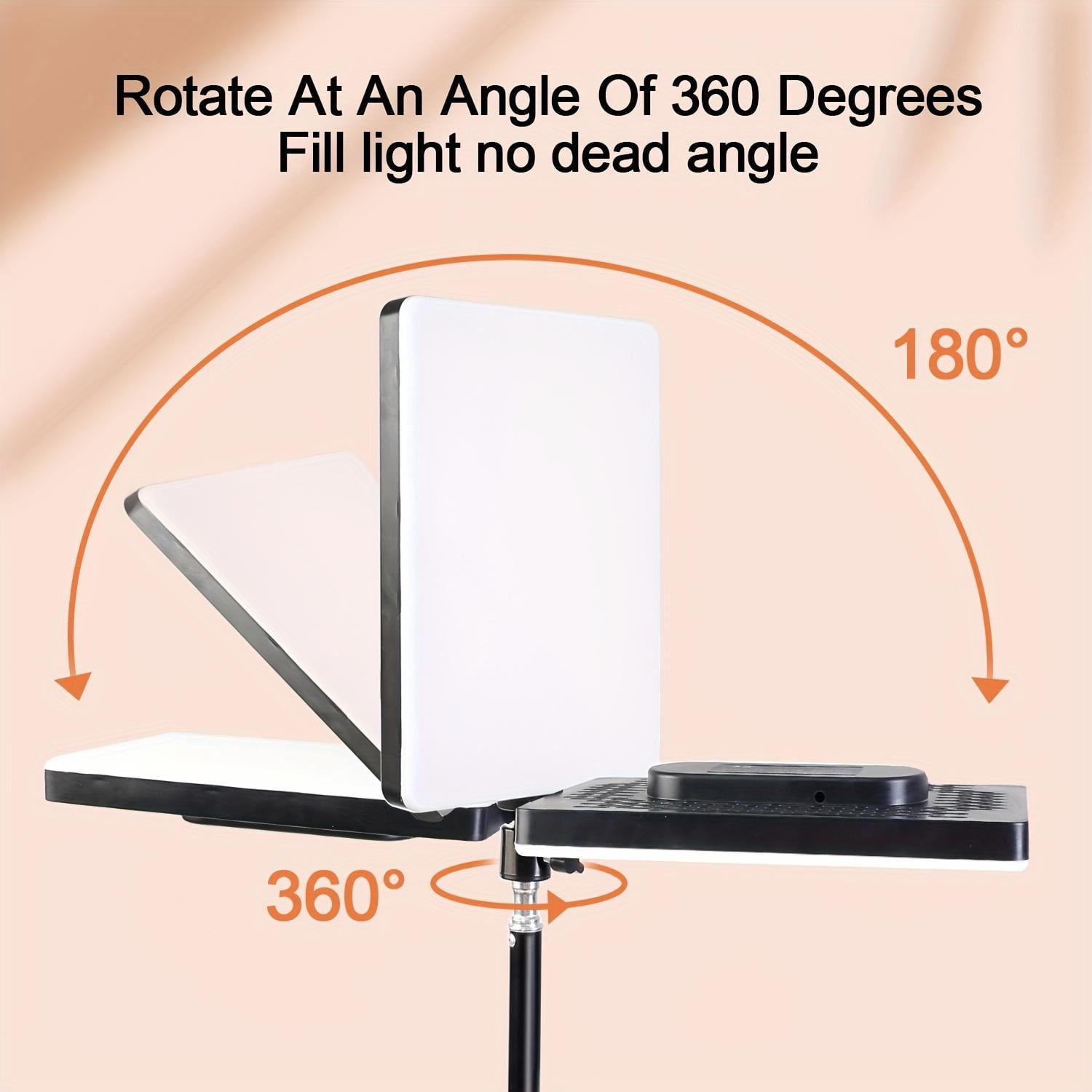 UEGOGO LED Video Light Kit w/ 43" Tripod - Dimmable for Streaming/YouTube/Podcasts