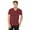CARDINAL TRIBLND, variant on The Bella Canvas Unisex Triblend Short Sleeve V-Neck T-Shirt - GREY TRIBLEND - S