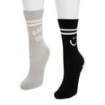 thumbnail image 5 of MUK LUKS Women's Studio Cotton Crew Socks, 2-Pack, Shoe Sizes 6-10, 5 of 5
