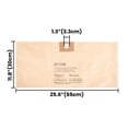 thumbnail image 3 of Universal Standard Disposable Filter Bag, 2-Pack, Fits 3 Gallon Wet/Dry Vacuums, 3 of 7