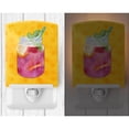 thumbnail image 2 of Caroline's Treasures BB8252CNL Mason Jar Cocktail Yellow Polkadot Ceramic Night Light, 6x4x3", multicolor, 2 of 2