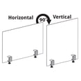 thumbnail image 3 of 23.5" x 31.5" Acrylic Protective Shield with Metal Counter Edge Clamp. Plexiglass Protection., 3 of 7