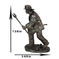 thumbnail image 3 of Fireman With Fire Axe And Fork Statue 7.25"Tall In The Line of Duty Fire Rescue, 3 of 9