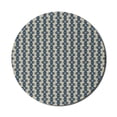 thumbnail image 1 of Abstract Mouse Pad for Computers, Three-Angle Shapes in Bi-color Polygonal Illustration, Round Non-Slip Thick Rubber Modern Gaming Mousepad, 8" Round, Pale Sepia Dark Sky Blue, by Ambesonne, 1 of 2