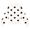 thumbnail image 5 of CALAFEBILA Knit Winter Sweaters for Women Heart Print Crew Neck Valentine's Day Pullover Sweater Fashion Casual Fall Long Sleeve Tops, 5 of 5