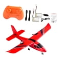 thumbnail image 1 of Avión RC Hugo Control remoto Gliderm 2 canales para principiantes 2 baterías rojas, 1 of 10