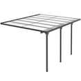 thumbnail image 1 of Outsunny 10' x 12' Outdoor Hardtop Pergola Polycarbonate Roof Gazebo Grey, 1 of 10