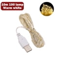 thumbnail image 3 of Guirnalda de luces LED con USB de 1/2/3/5 m, alambre de cobre y plata, resistente al agua, para Navidad, bodas y fiestas, 3 of 5