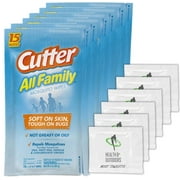 Cutter All Family Mosquito Wipes (HG-95838) (Pack of 6) w/ BONUS Moist Towelettes