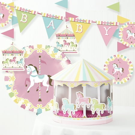 Carousel Baby  Shower Decorations  Kit Walmart  com