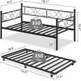 thumbnail image 2 of COZONY Design Daybed, Metal, Black, 2 of 9