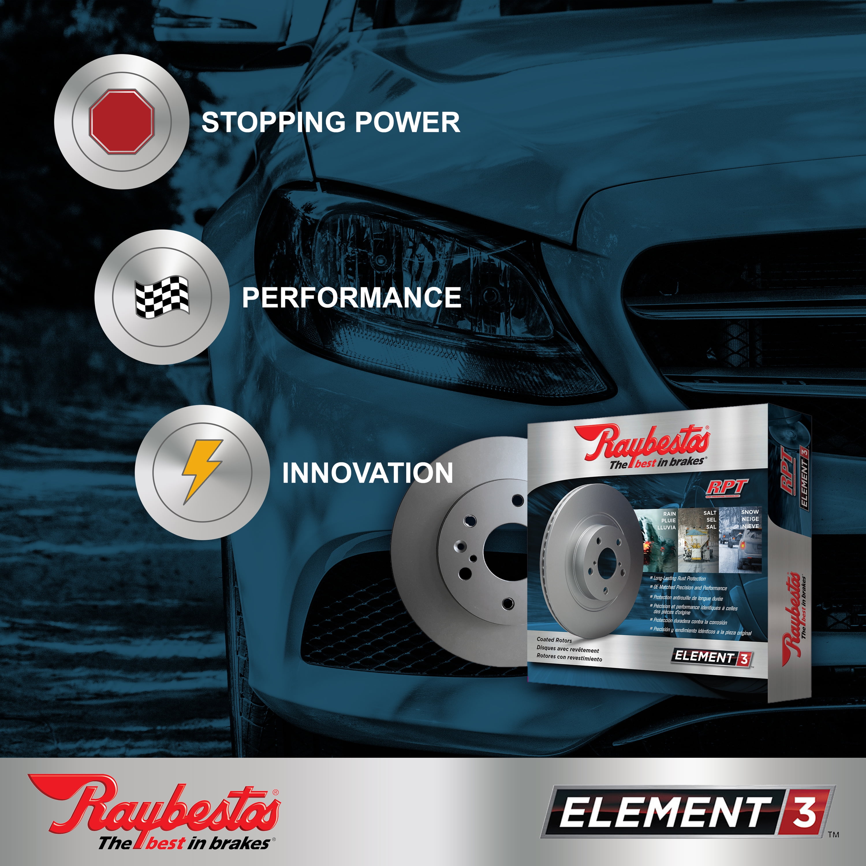 B55013-Front Bremsen Premium Coated Rotors