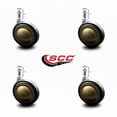 thumbnail image 2 of 3 Inch Antique Soft Tread Ball Caster – 7/16 Inch Grip Ring Stem – Set of 4, 2 of 2